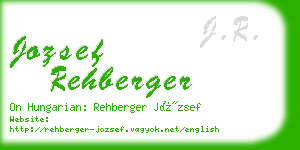 jozsef rehberger business card